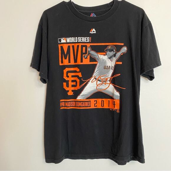 San Francisco Giants World Series Mens Shirt Vtg 2014 Madison Bumgarner MVP 40 - Picture 1 of 5